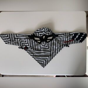 Grace Folly - Black and White Geometric Patterned Raider Mask